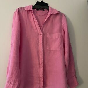 Zara Pink Casual Shirt
